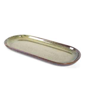 CAVN GREEN Oval Long Small Serving 35x16cm