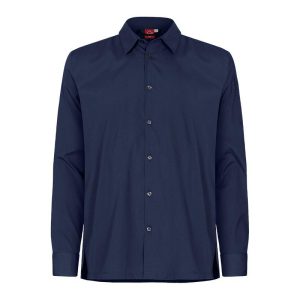 Segers serveringsskjorta unisex med stretch, pennficka och modern passform för restaurang, café, hotell och storkök.