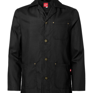 Segers arbetsjacka unisex i slitstark canvas med återvunnen polyester, bröstficka och sidfickor för restaurang, storkök, service och lager.