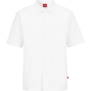 Segers kortärmad kockskjorta och serveringsskjorta unisex med ledig passform och god ventilation för restaurang, hotell, café och catering.