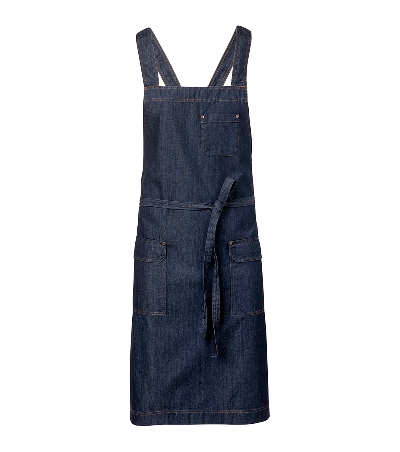 4076_628_076_F Bröstlappsförkläde Denim - Bild 1